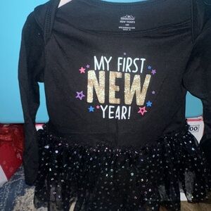 Black Kids Shirt with Glitter Design
